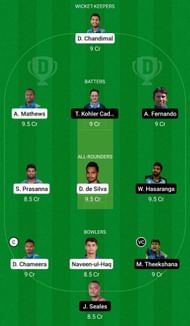 Dream11 Team for Colombo Stars vs Jaffna Kings - Lanka Premier League 2021.