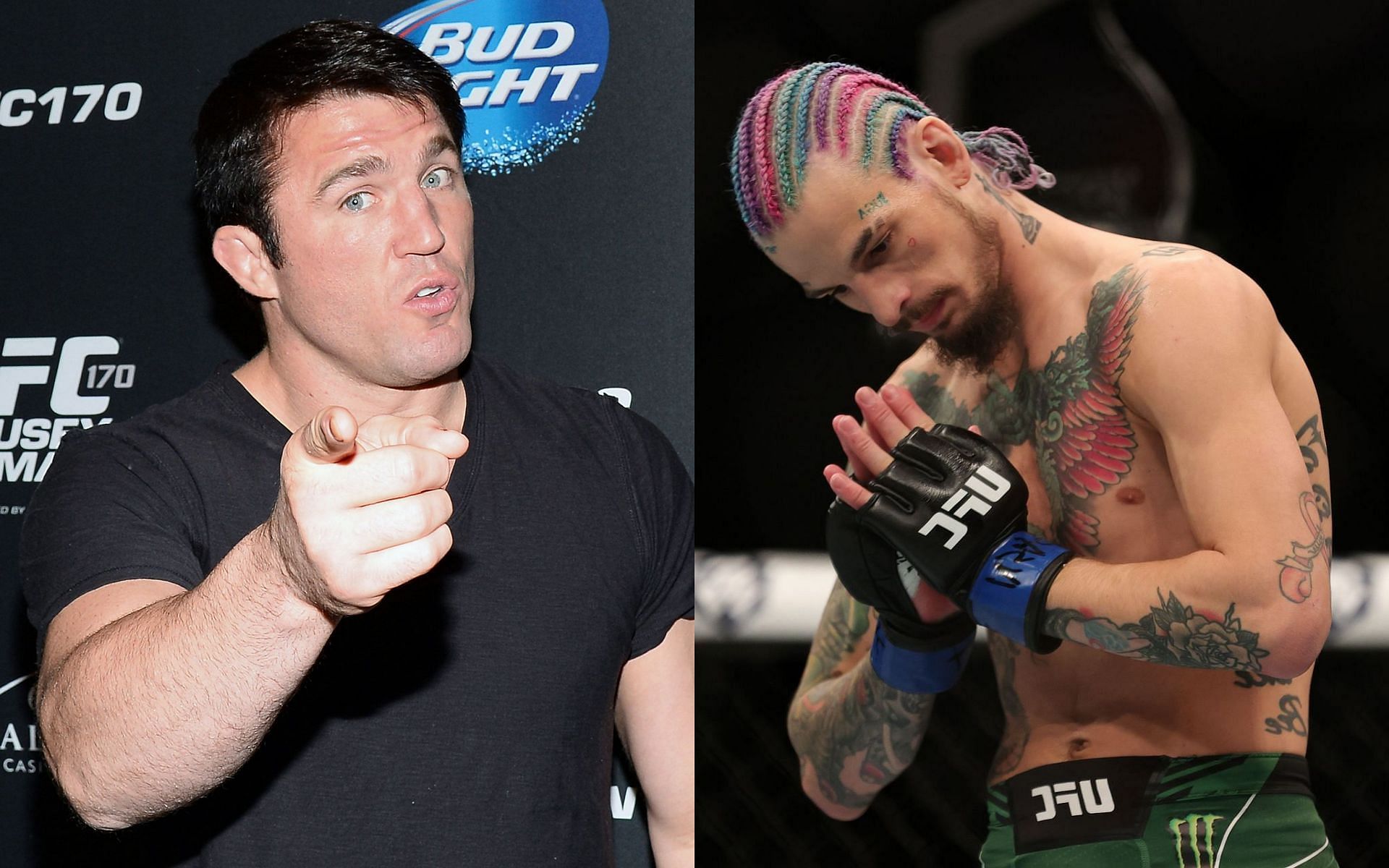 Chael Sonnen (left) &amp; Sean O&#039;Malley (right)