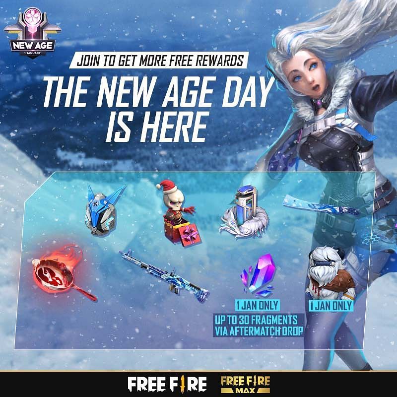 The Free Fire New Age free rewards