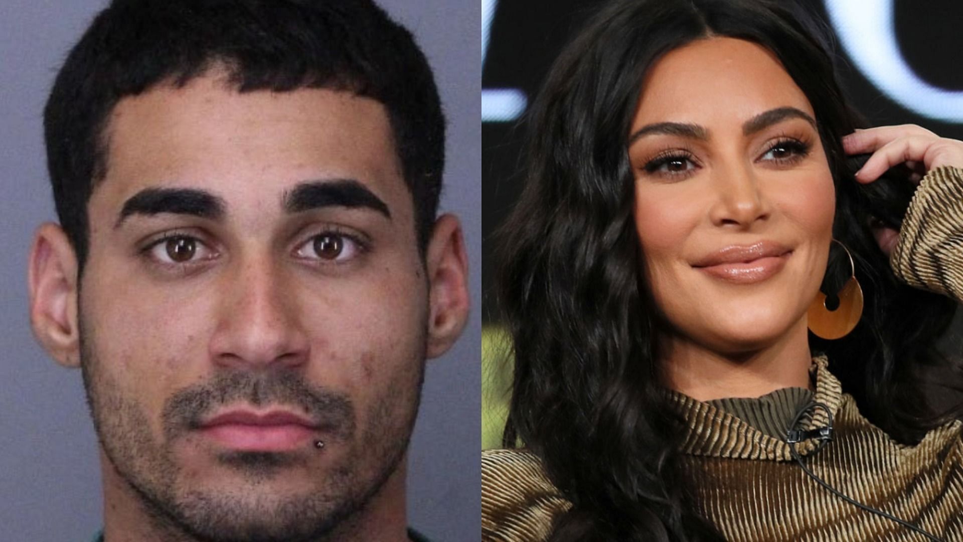 Kim Kardashian thanked Colorado Governor for reducing Rogel Aguilera-Mederos&#039; sentence by 10 years (Image via Lakewood Police Department and Getty Images/David Livingston)