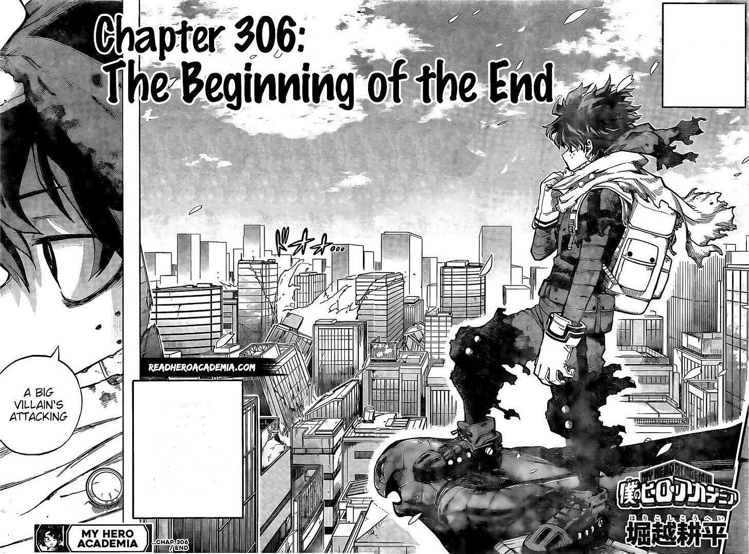 Manga panel from My Hero Academia Chapter 306 (Image via Reddit)