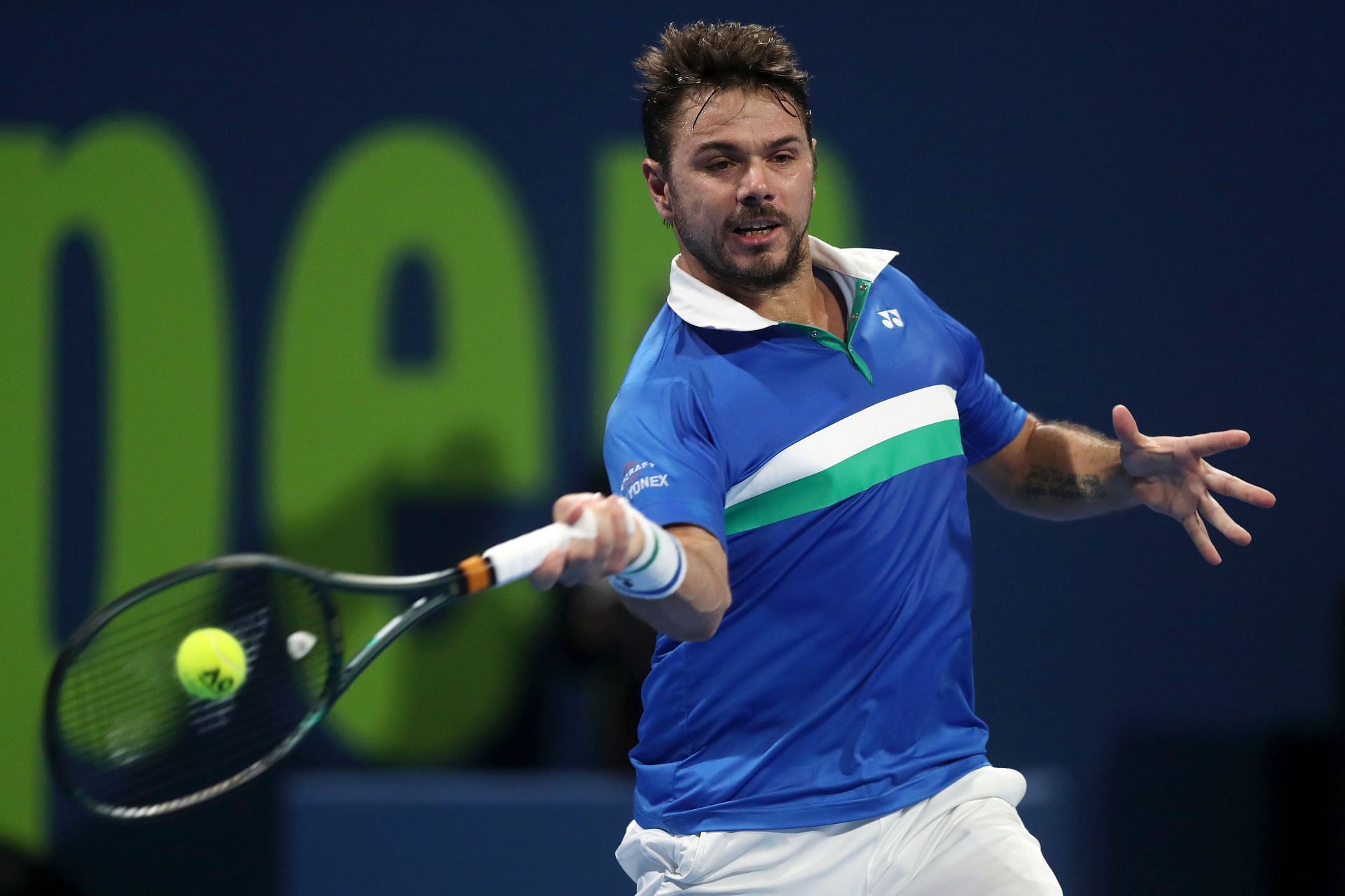 Stan Wawrinka at the Qatar Open 2021