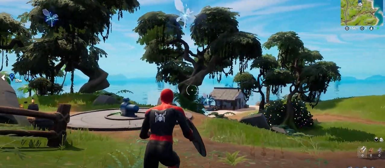 Drop into Seven Outposts in a match and complete the Fortnite Chapter 3 Season 1 Week 3 quest (Image via YouTube/Munch Guides)