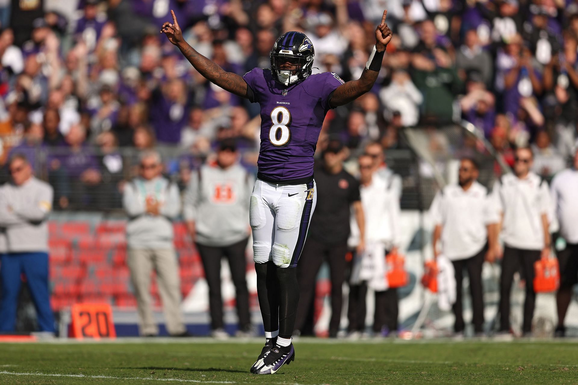 Baltimore Ravens quarterback Lamar Jackson