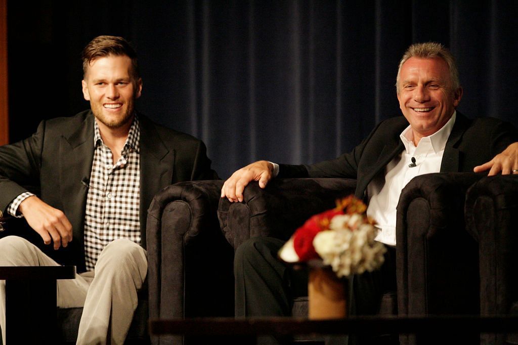 Quarterbacks Tom Brady and Joe Montana