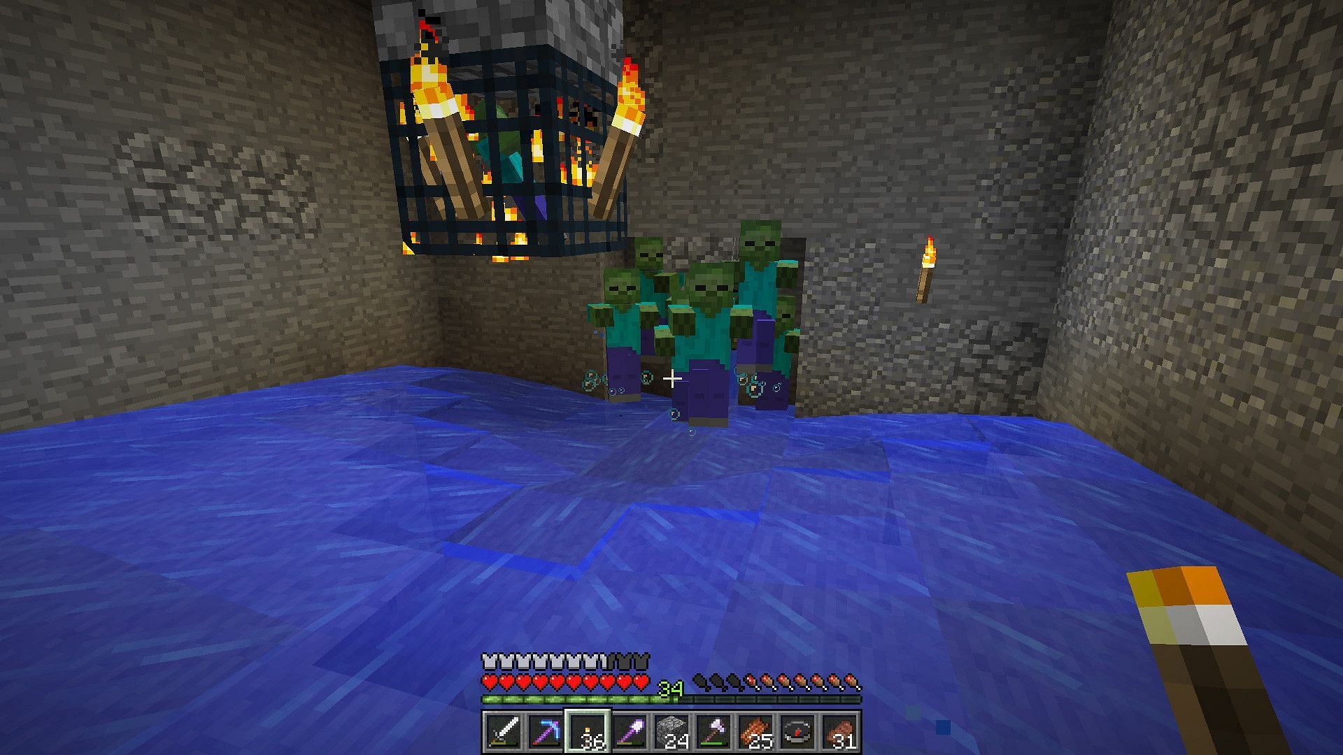 Zombie spawner farm (Image via Minecraft)