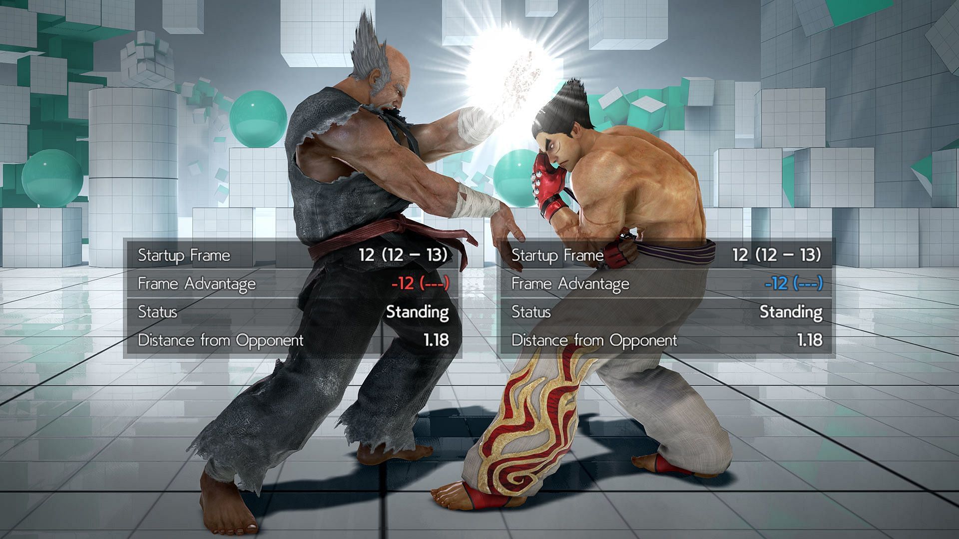 Tekken 7&#039;s frame Data DLC (Image via Tekken 7)