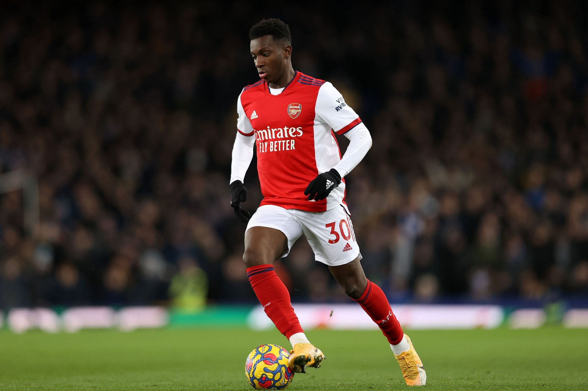 Mikel Arteta insists Arsenal want Eddie Nketiah to extend his stay at the Emirates.