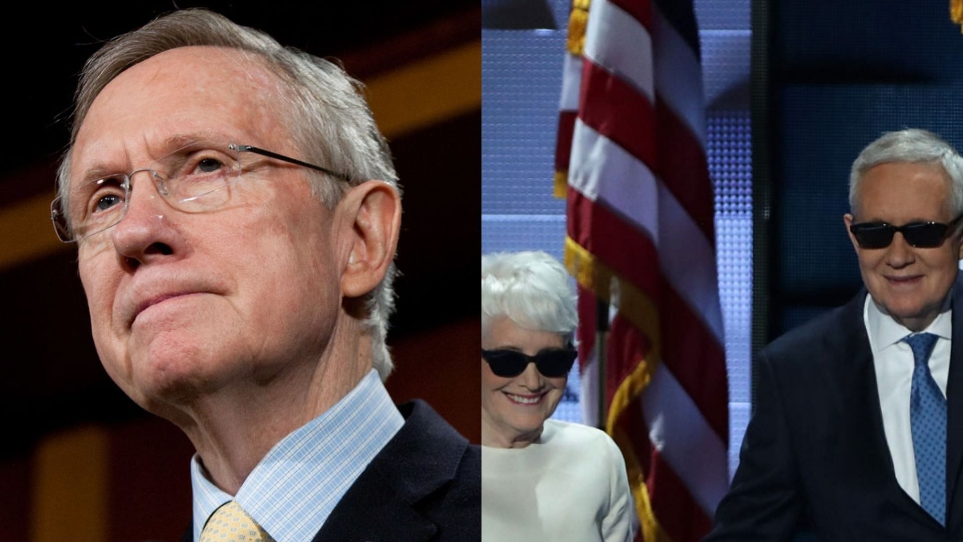 U.S. Senate Majority Leader Harry Reid passed away after a battle with pancreatic cancer (Image via Brendan Hoffman/Getty Images and Alex Wong/Getty Images)