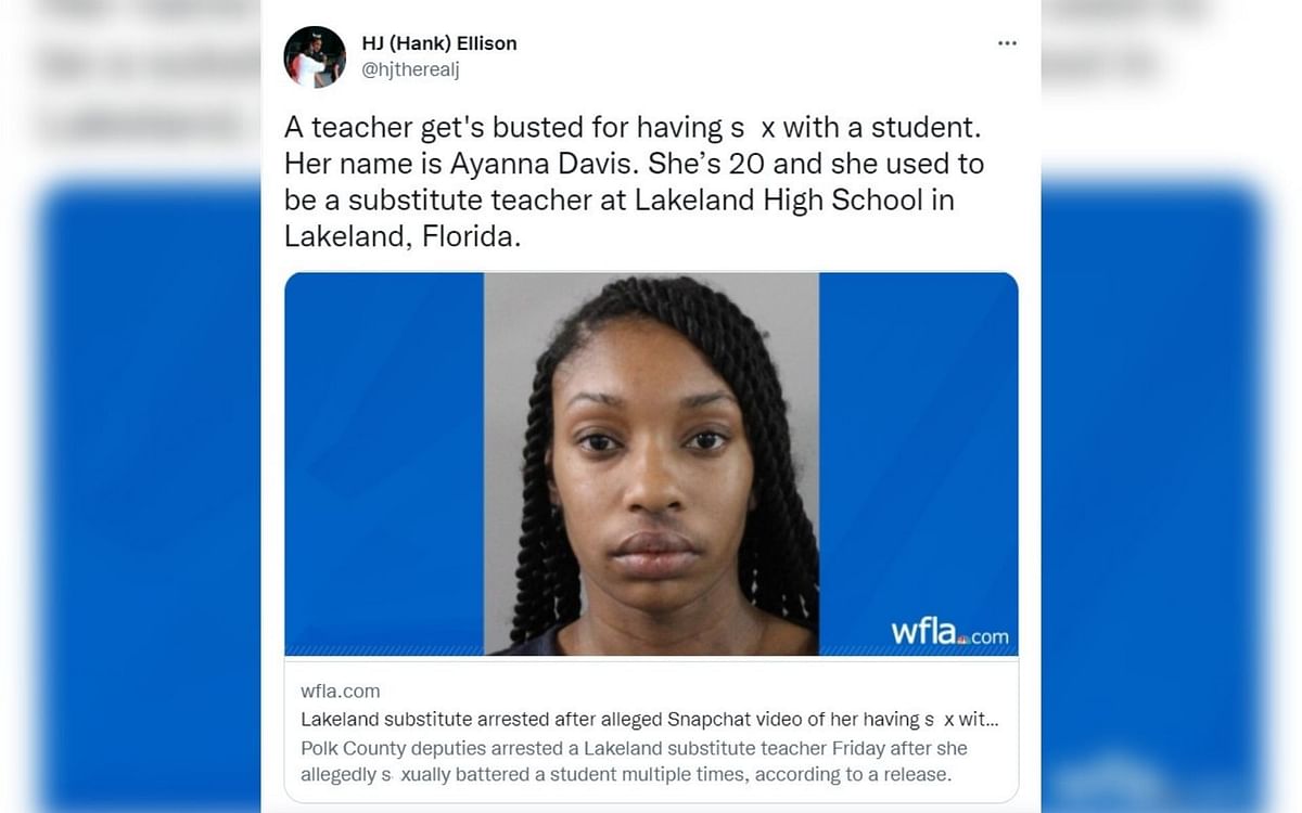 Ayanna Davis Snapchat Video Lakeland Substitute Teacher Arrested For