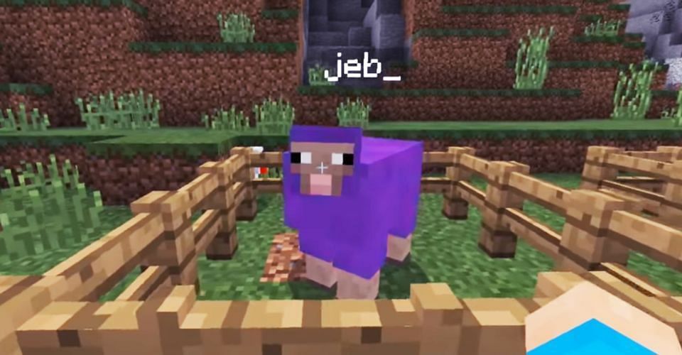 Jeb is one of the most recognizable Easter eggs in the game (Image via Minecraft)