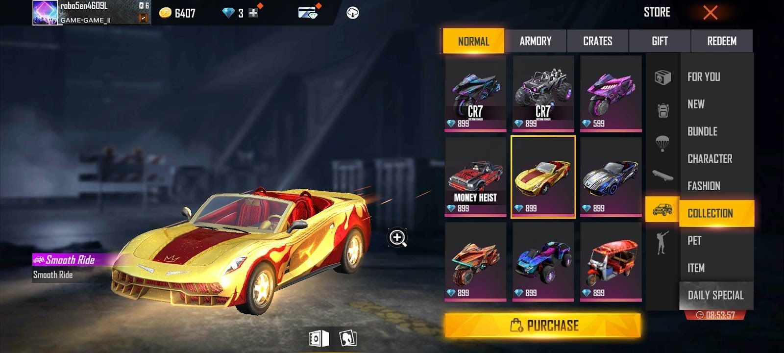 Smooth Ride - Car skin (Image via Garena)