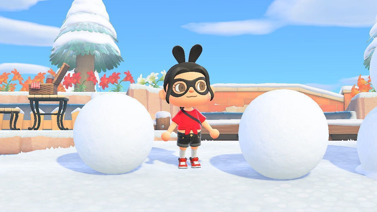 Making a snowboy requires two snowballs (Image via Nintendo)