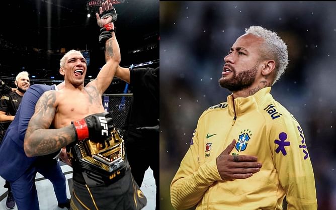 Charles Oliveira thanks Brazilian soccer star Neymar Jr. for his support