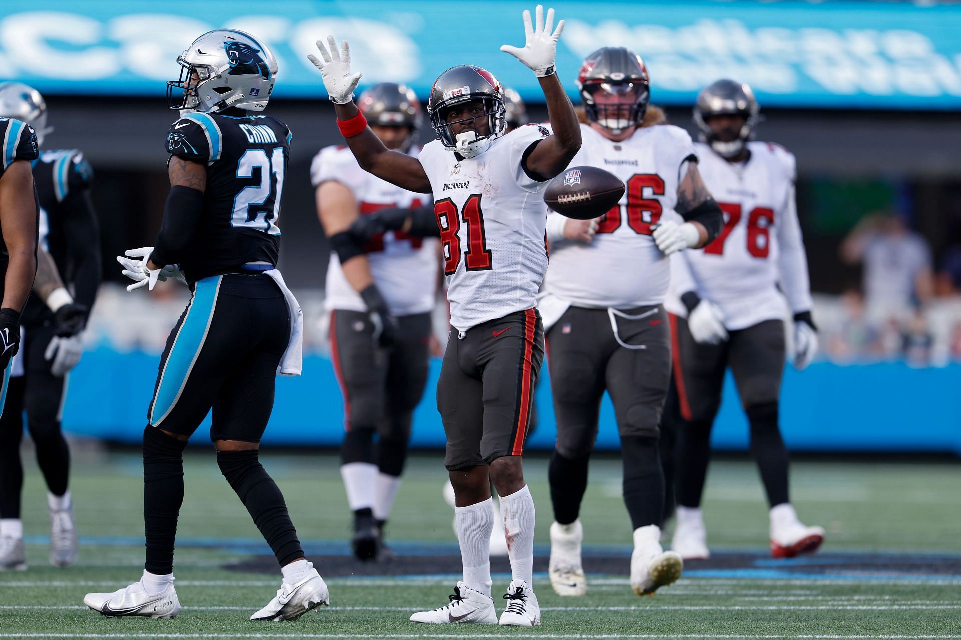 Antonio Brown in action against the Panthers