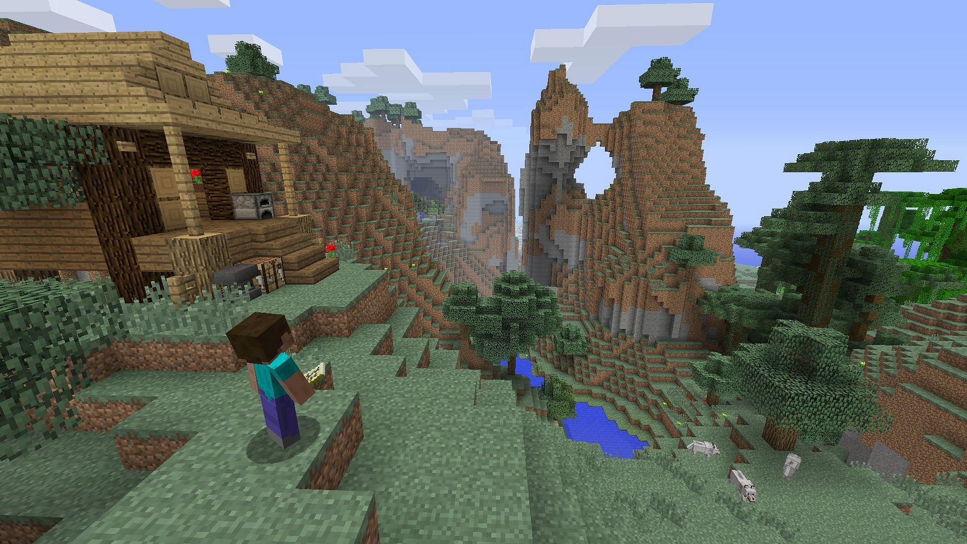 Old worlds created before version 1.18 will now be blended with new generation chunks encouraged by the update (Image via Mojang)
