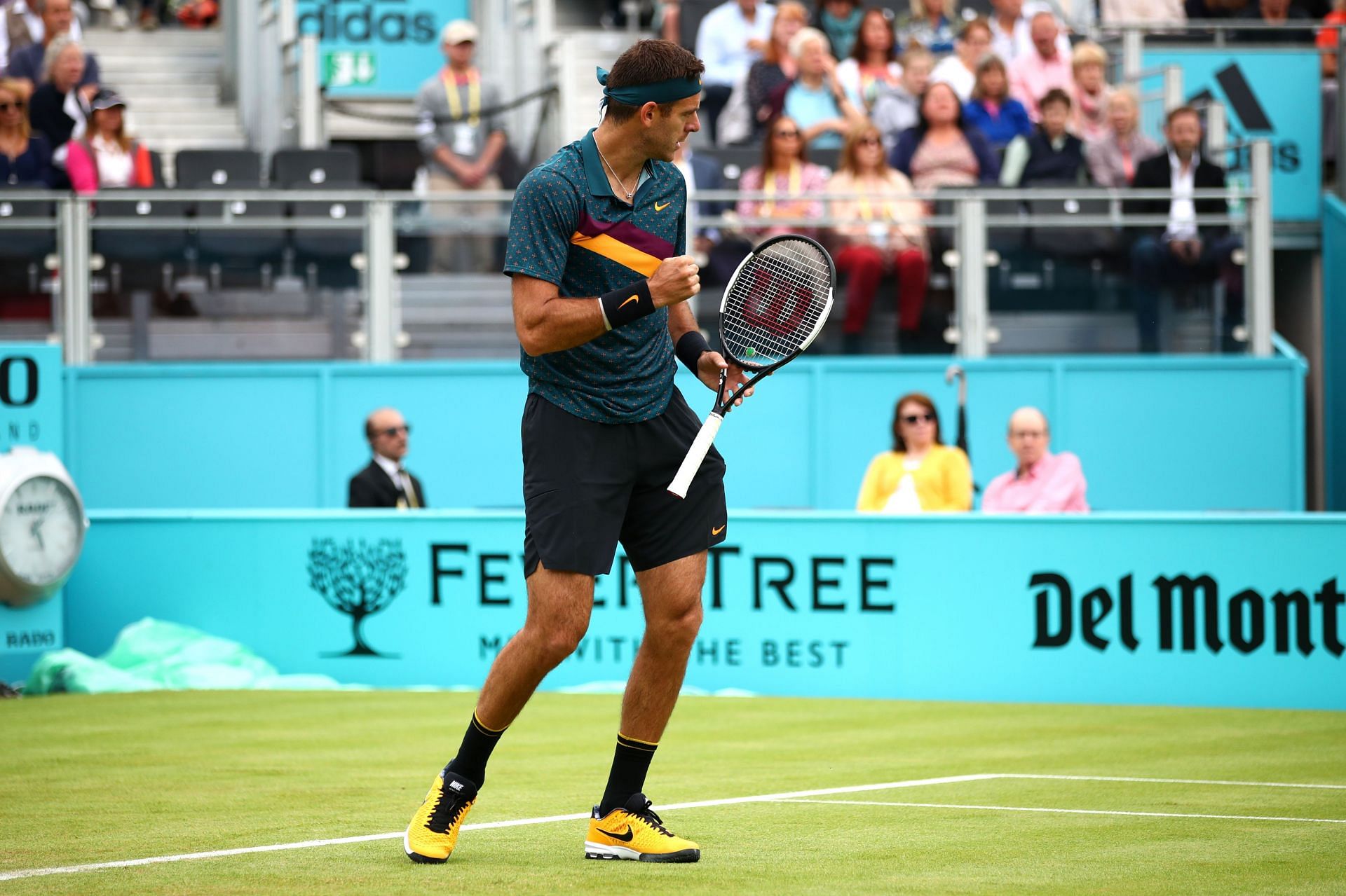 Juan Martin del Potro on court