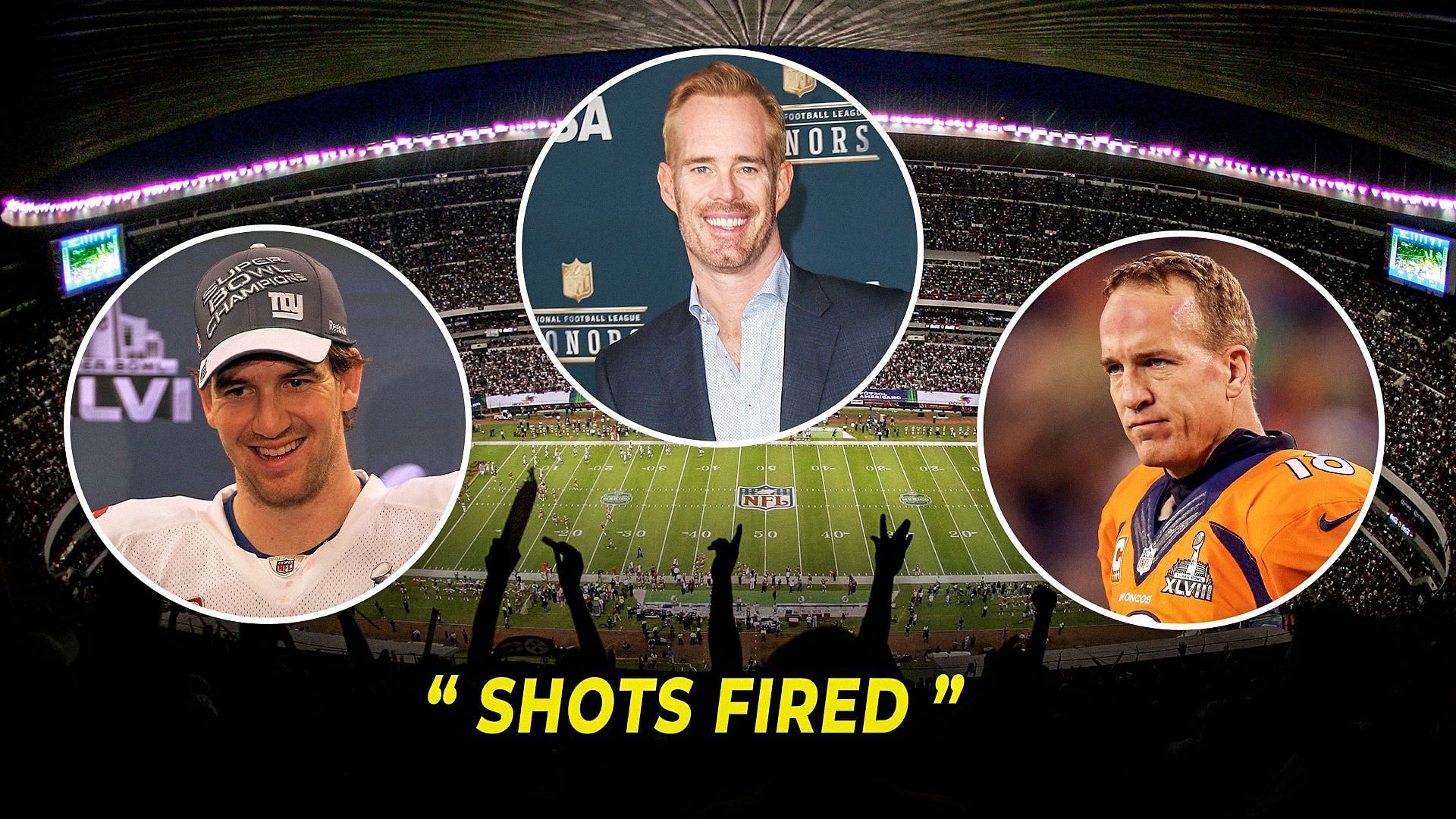 Eli Manning, Joe Buck and Peyton Manning