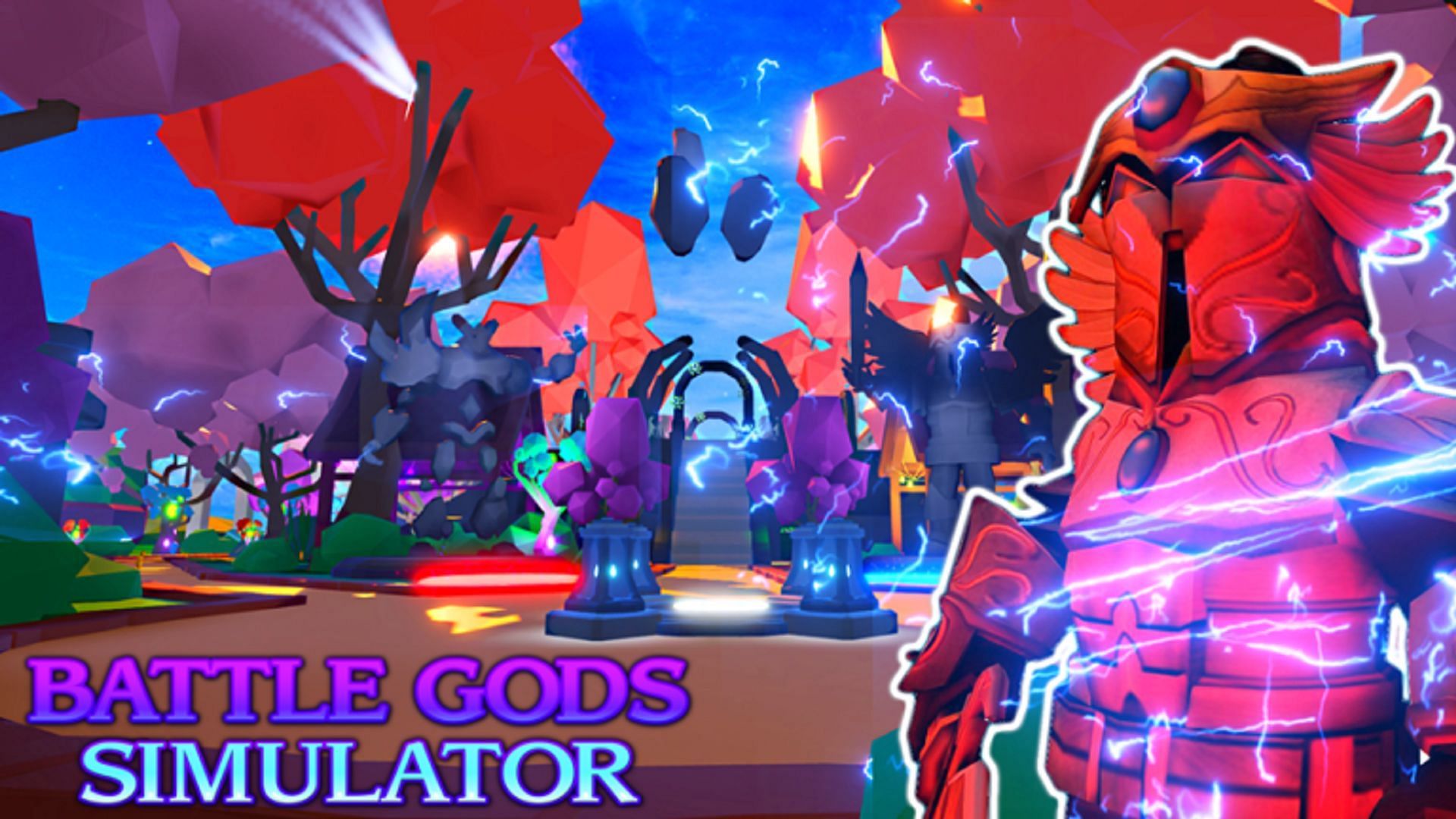 Brand new codes for Battle Gods Simulator (Image via Roblox)