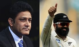 "Very special to achieve this on Day 1 and Day 2 of a Test match" - Anil Kumble lauds Ajaz Patel's 10-wicket haul in 2nd India vs New Zealand Test