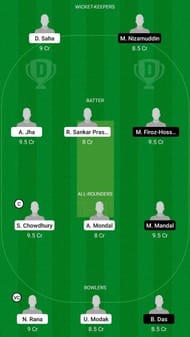UDK vs GBM Dream11 Fantasy Suggestion #2 - Bengal Inter District T20 2021