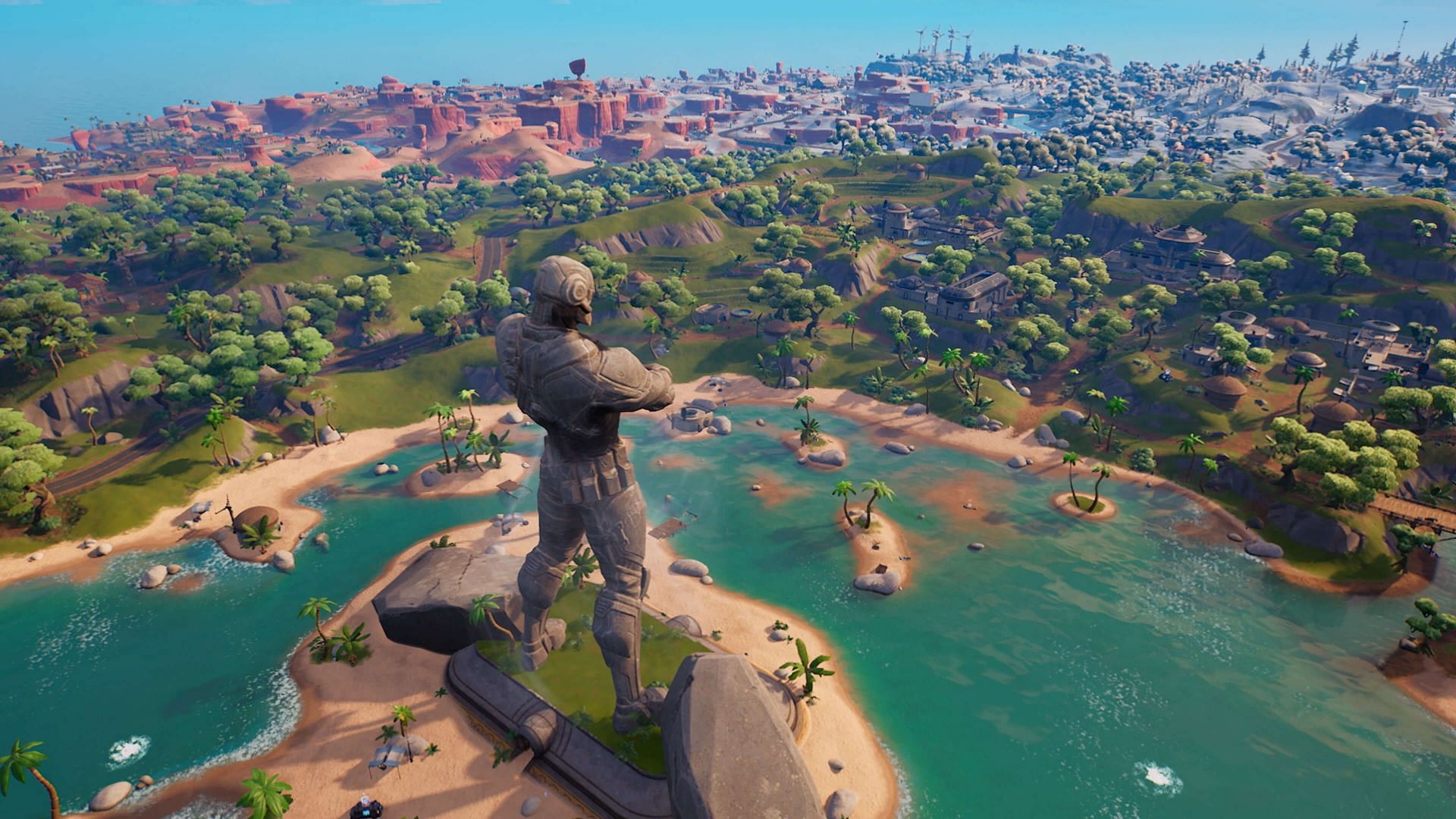 A look at the Fortnite Chapter 3 map. (Image via Epic Games)