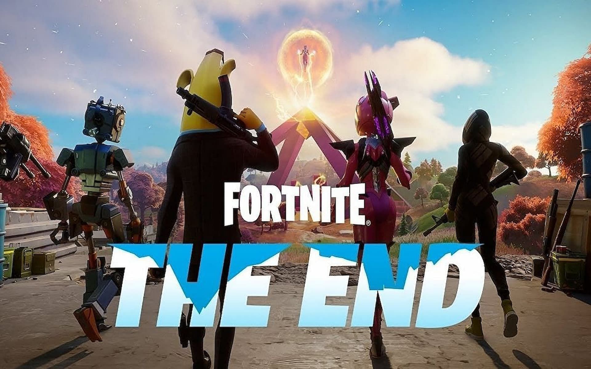 A promotional image for the Fortnite Chapter 2 finale (Image via Epic Games)