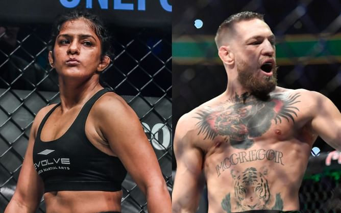 "A setback for a greater comeback" - Conor McGregor encourages Ritu Phogat following her tough loss at ONE: Winter Warriors