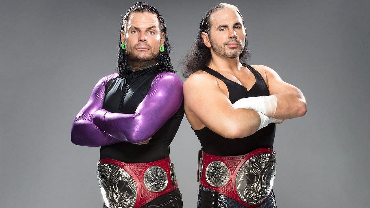 Mat and Jeff as RAW Tag Team Champions