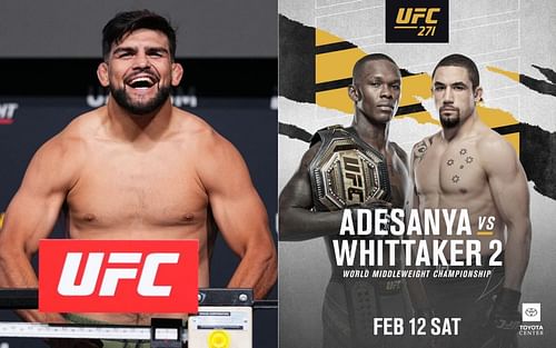 Kelvin Gastelum has shared his prediction for Israel Adesanya vs Robert Whittaker 2 [Image credits: @kgastelum and @ufc on Instagram]