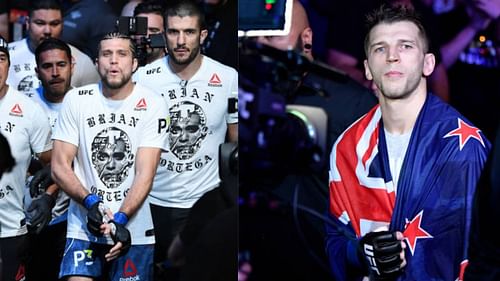 Brian Ortega (left); Dan Hooker (right)