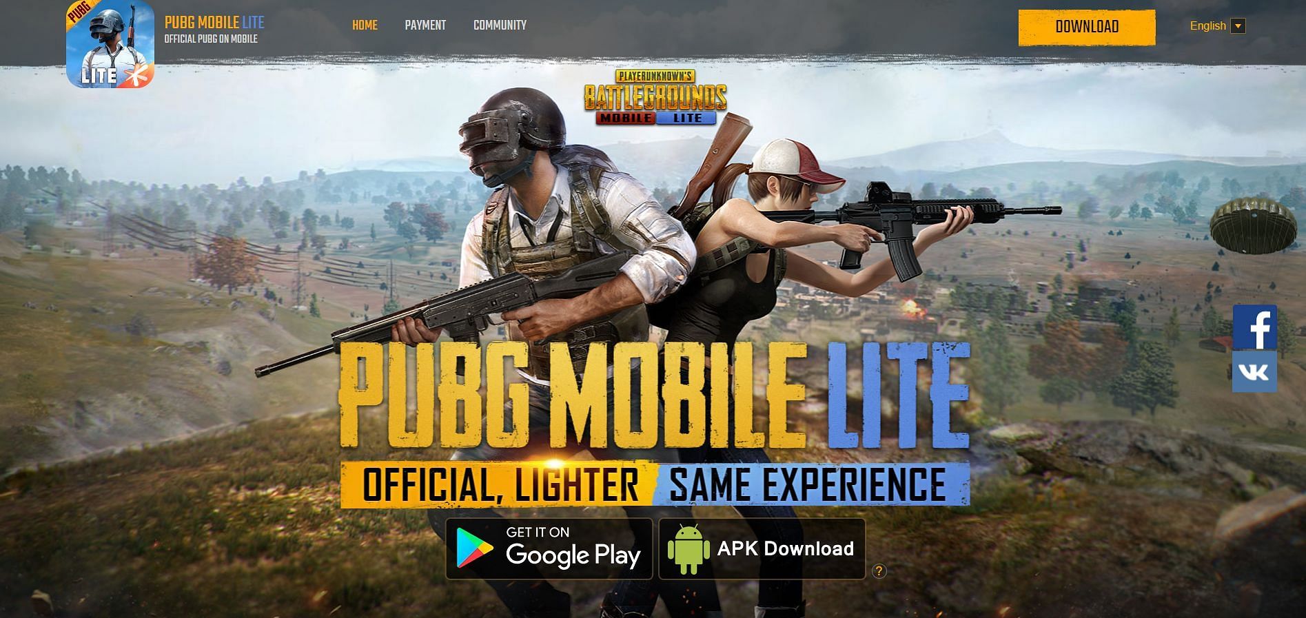 APK file of PUBG Mobile Lite is available on the official website (Image via PUBG Mobile Lite)