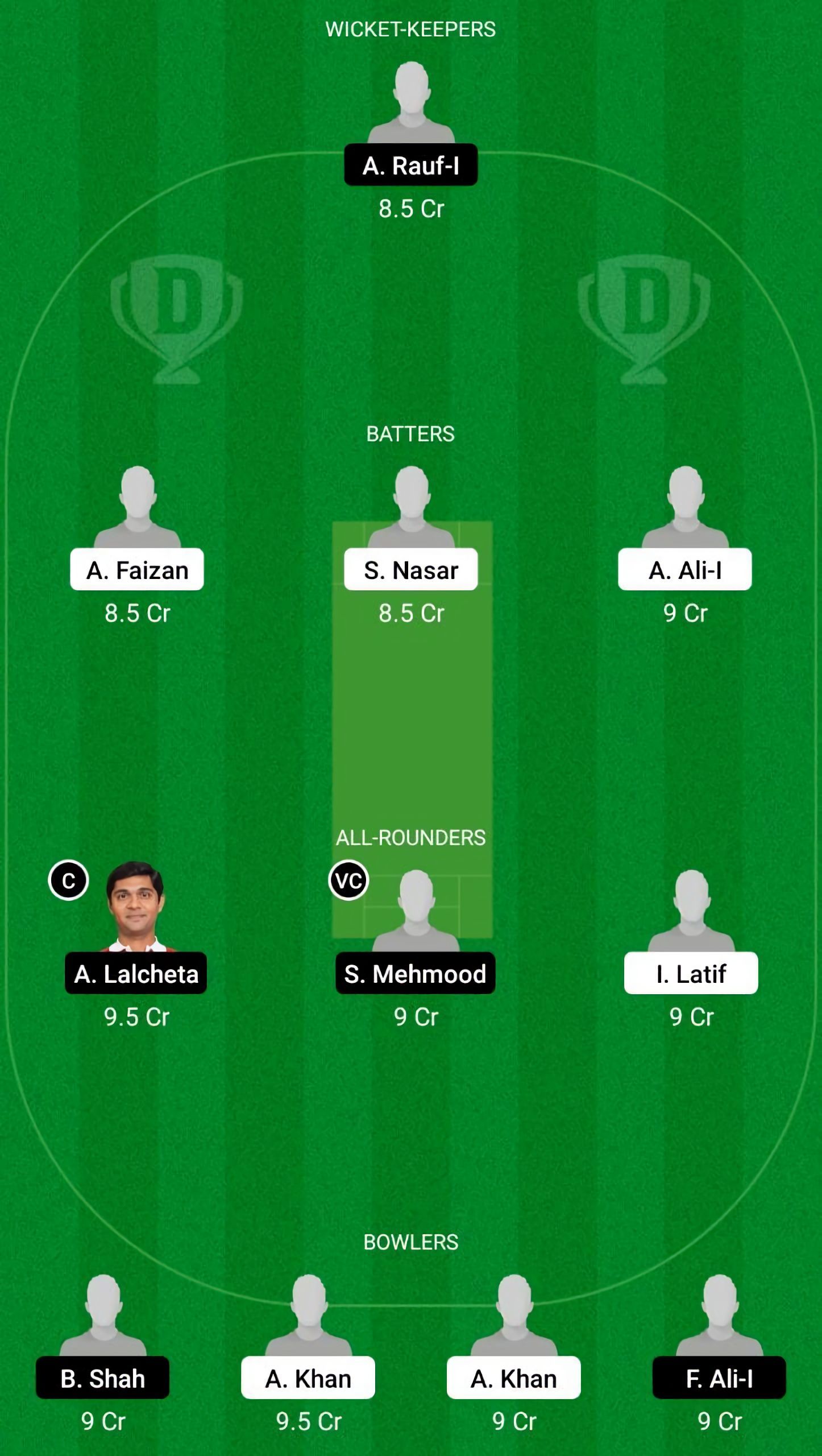 GGI vs BOB Dream11 Fantasy Suggestion #1