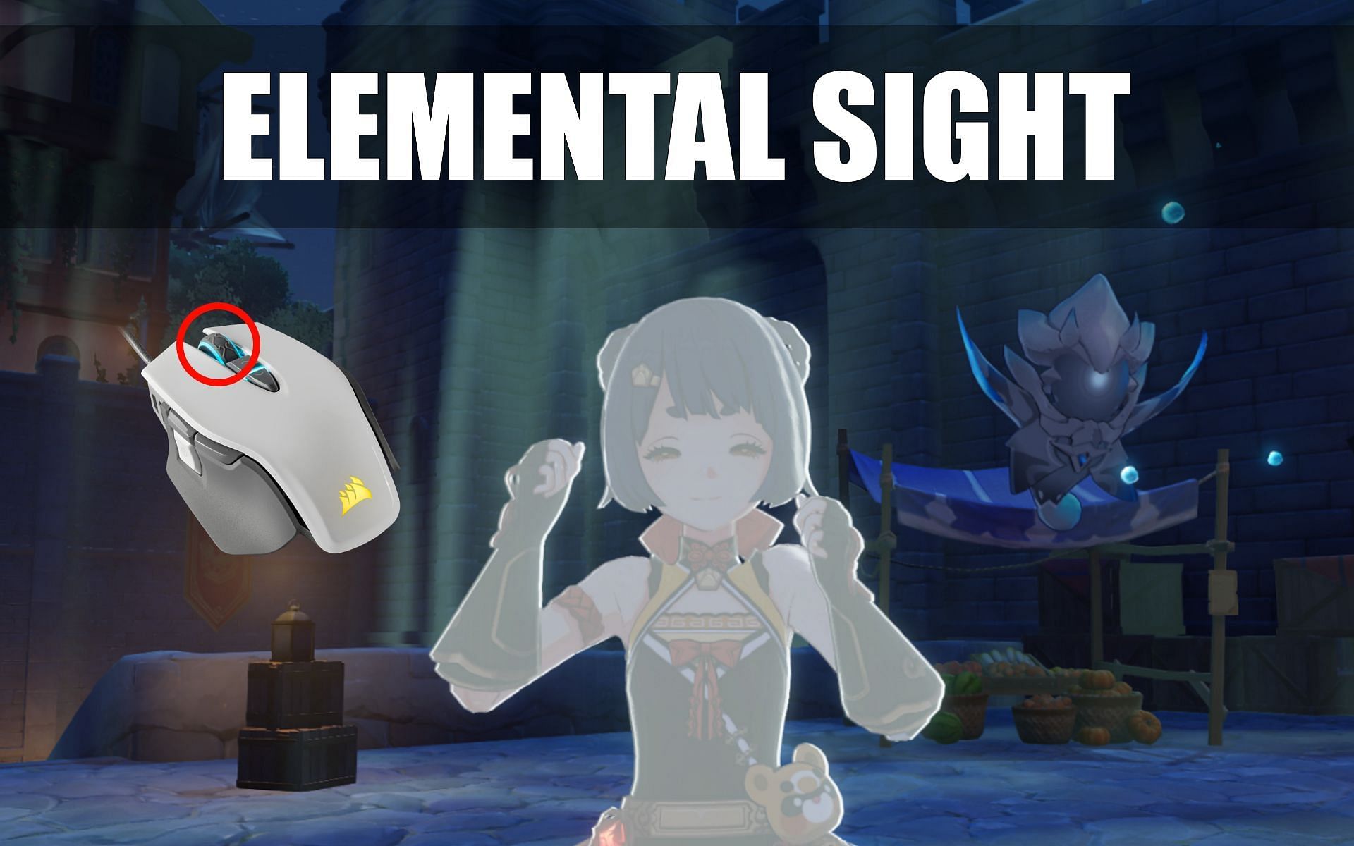 PC players have a few options when it comes to activating Elemental Sight (Image via Sportskeeda)