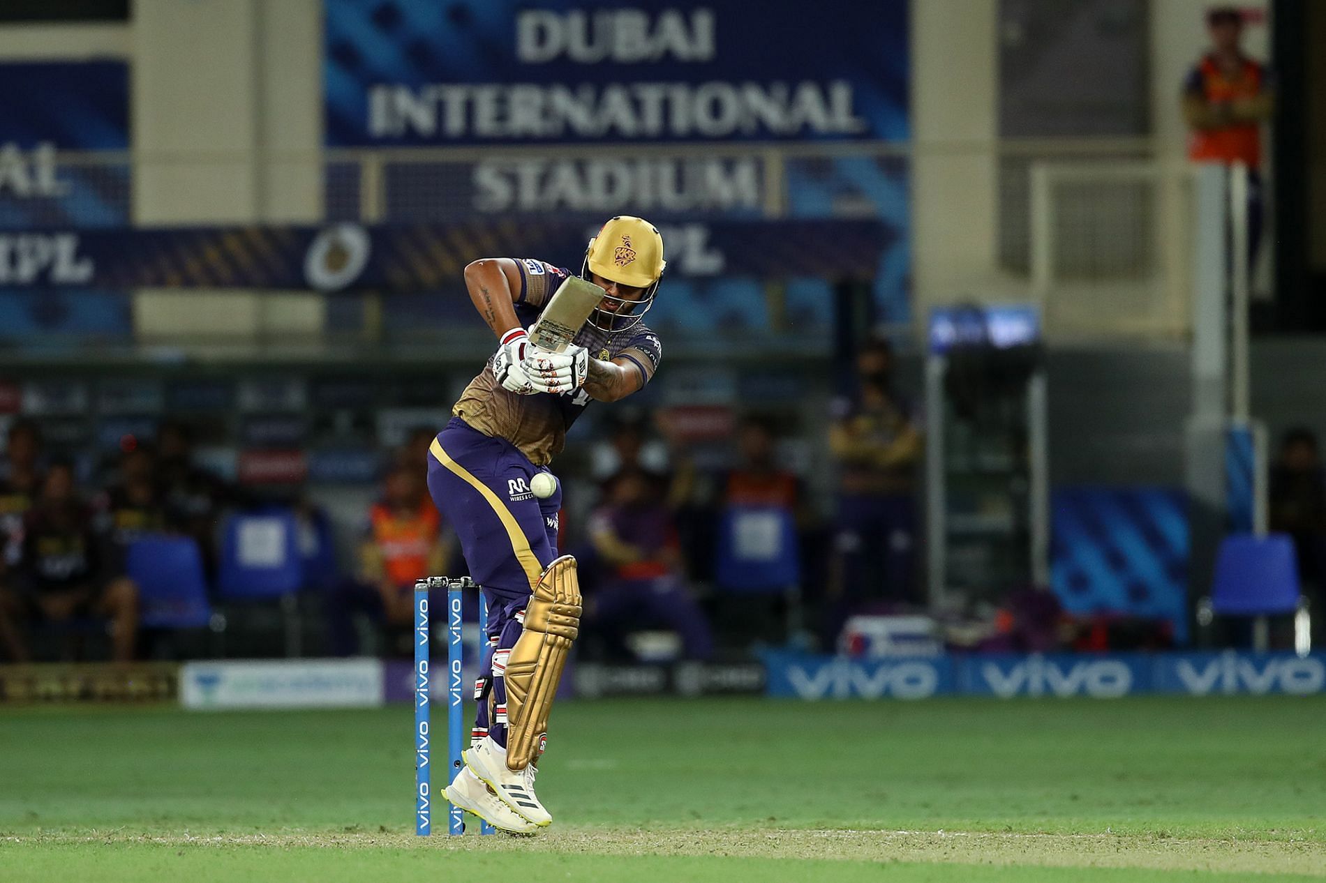 Nitish Rana during an IPL 2021 encounter. Pic: IPLT20.COM