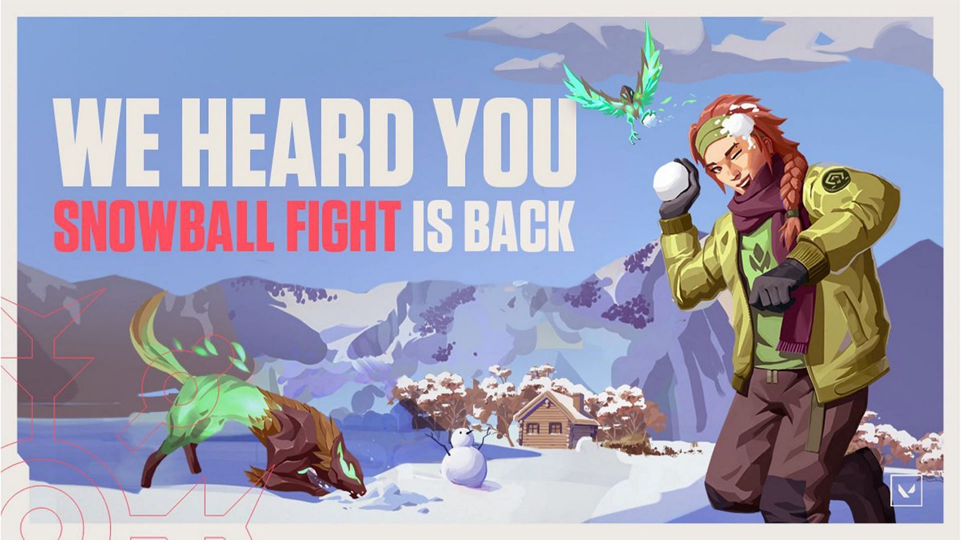 Snowball Fight makes a return to Valorant this holiday season (Image via Riot Games)