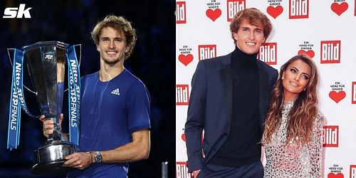 Alexander Zverev with girlfriend Sophia Thomalla