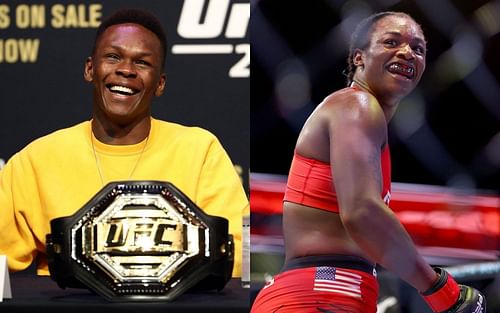 Israel Adesanya (left) and Claressa Shields (right)