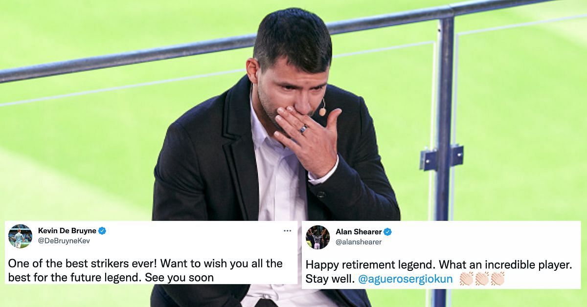 The footballing world paid a rich tribute to the retiring Sergio Aguero.