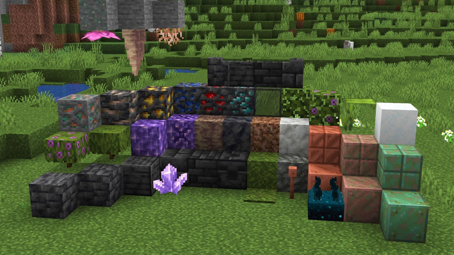Blocks in Minecraft Caves and Cliffs update (Image via Minecraft)