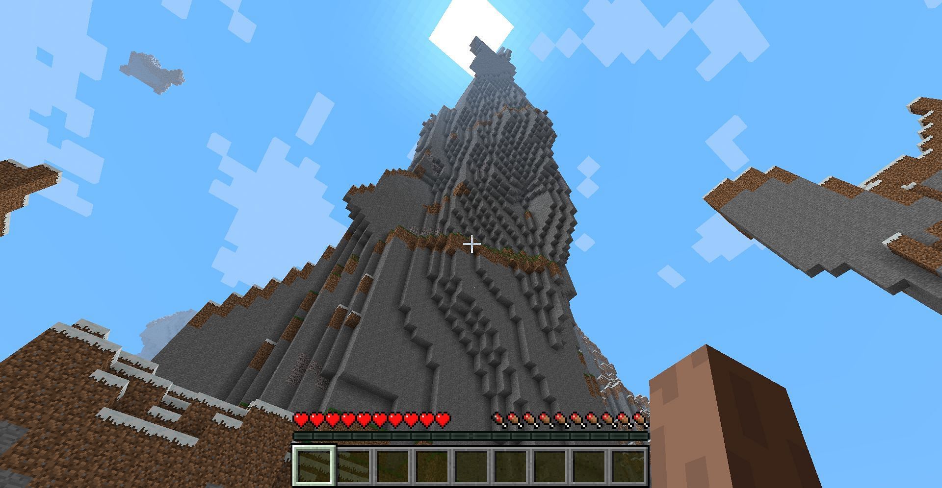 With an increased height limit, players can dig deeper and build higher (Image via Mojang)