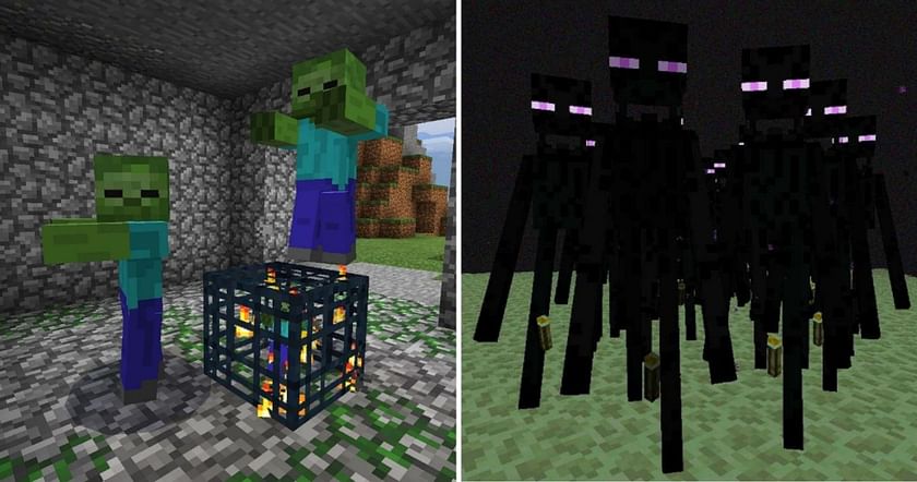 I swapped the colors of the Enderman and Creeper : r/Minecraft