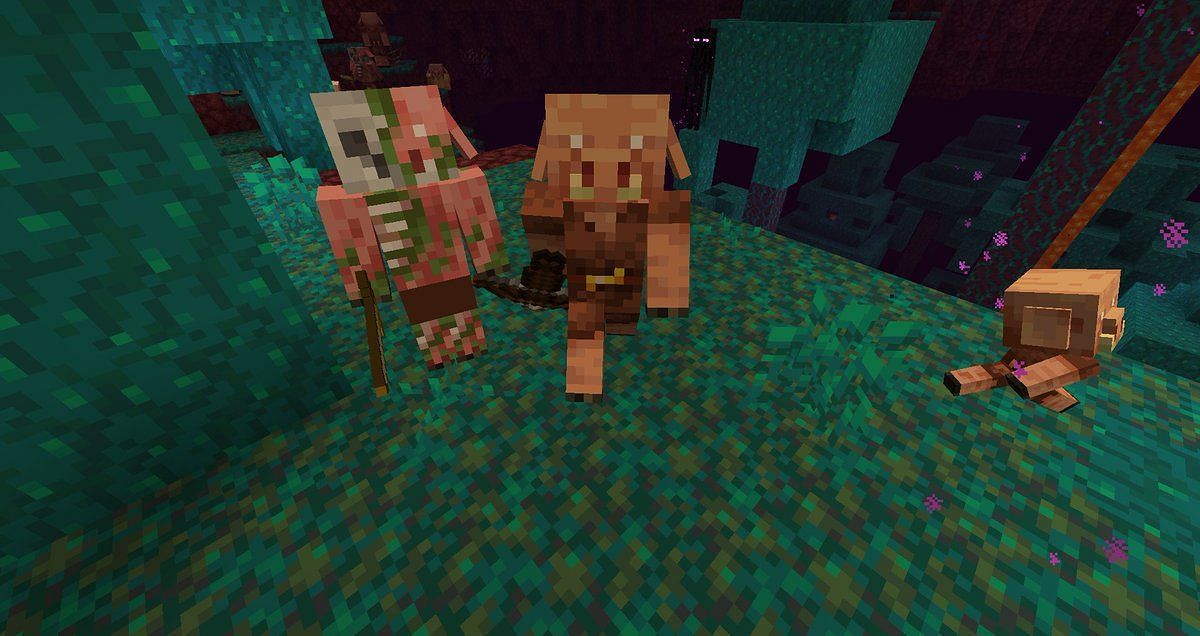 Piglins are the main source to get Soul Speed (Image via Mojang)