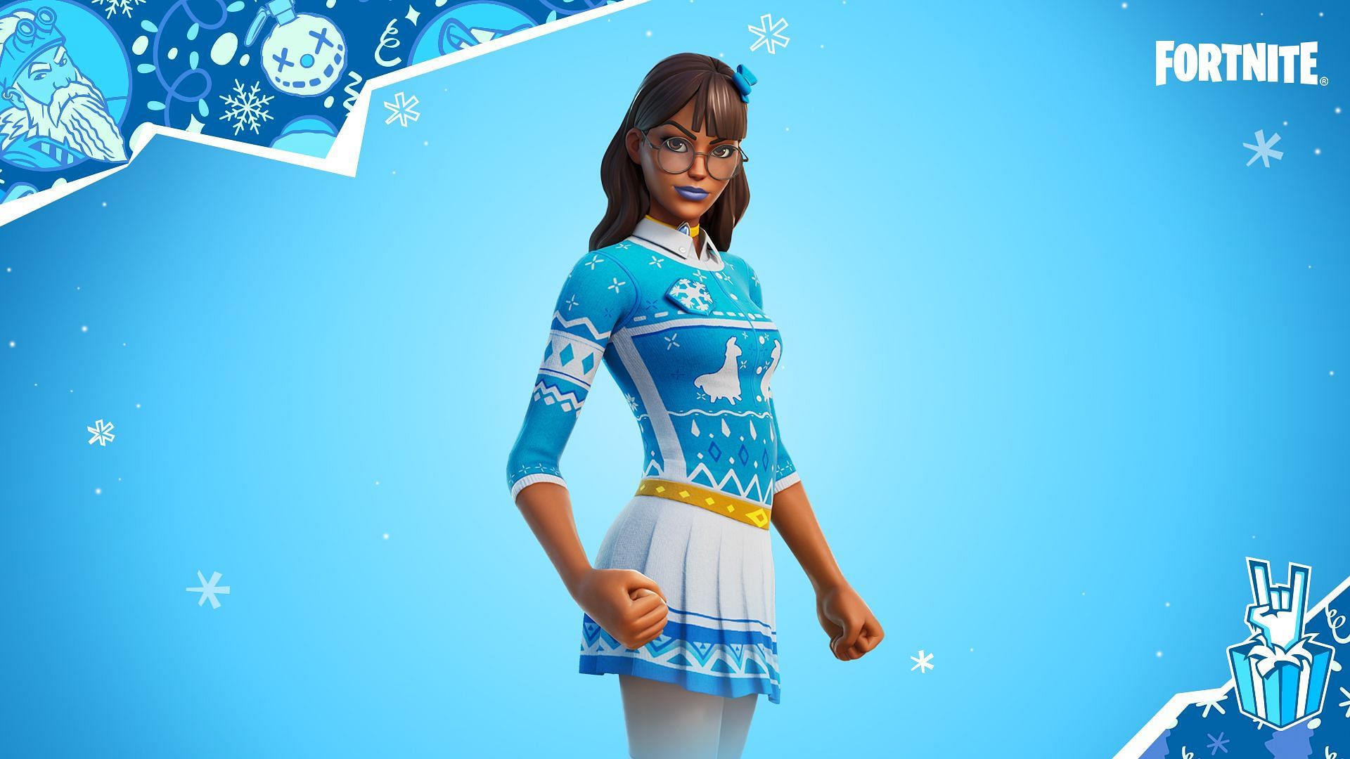 Gamers can get the free Blizzabelle skin on their consoles in Chapter 3 Season 1 (Image via Twitter/Fortnite)
