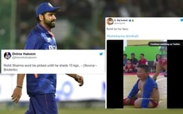 "Reduce the Tummy" - Fans urge Rohit Sharma after he misses SA ODI's due to a fitness issue