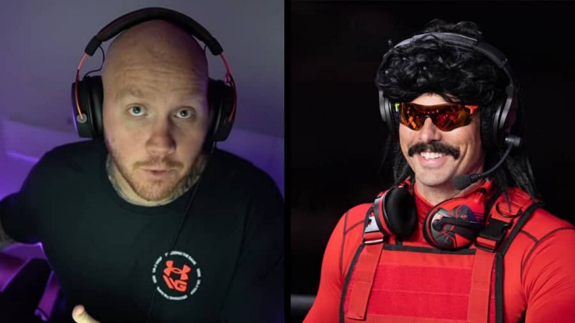 Dr DisRespect trolls TimTheTatman after asking him to play COD Warzone (Image via Twitch Addict)