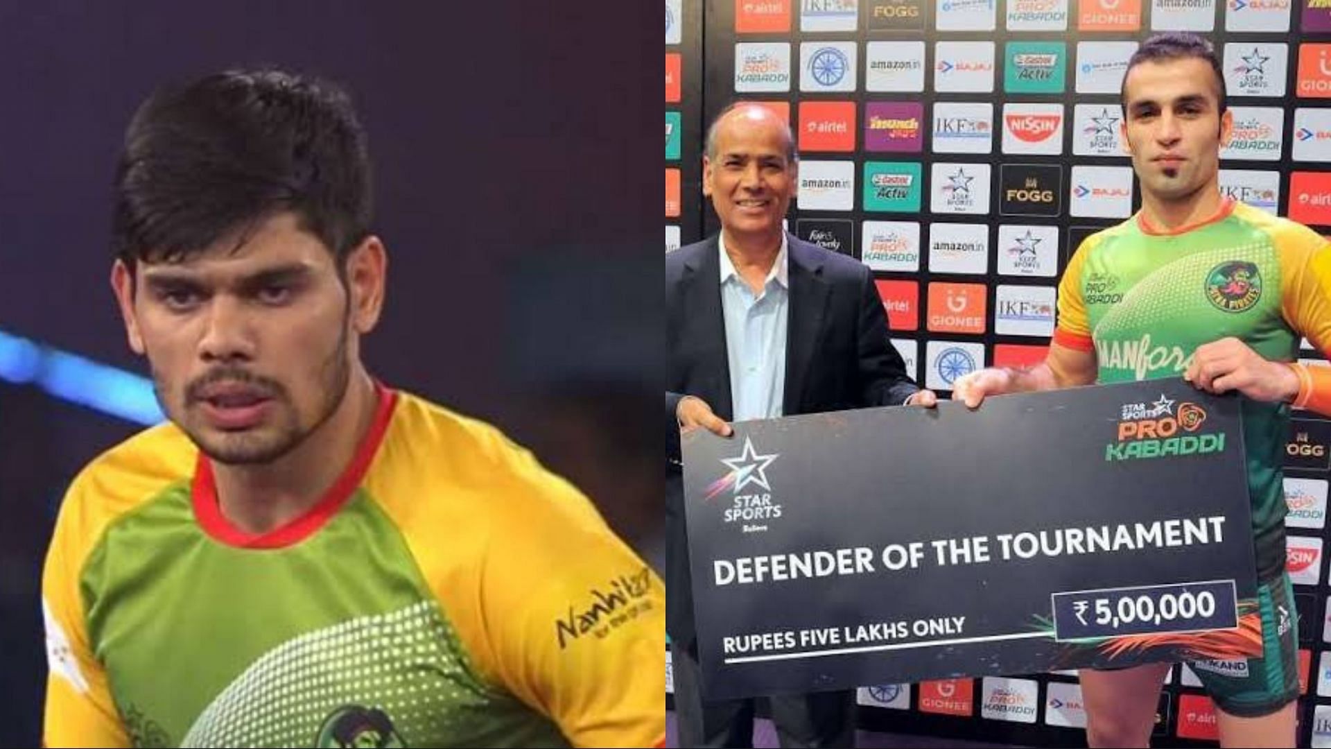 Rohit Kumar (L) and Fazel Atrachali played a season each for the Patna Pirates in the Pro Kabaddi League