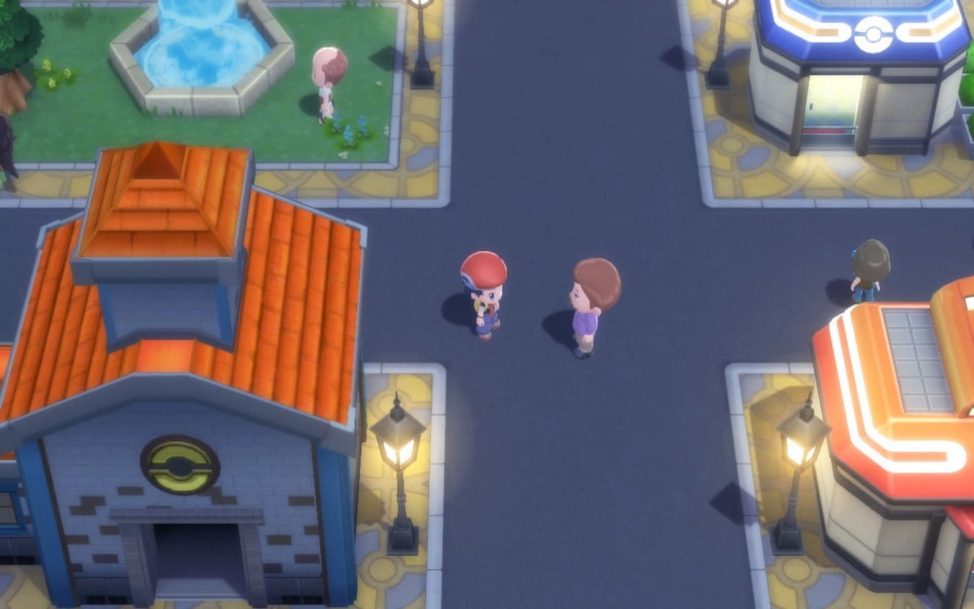 SmallAnt performs a key glitch in Jubilife City (Image via The Pokemon Company)