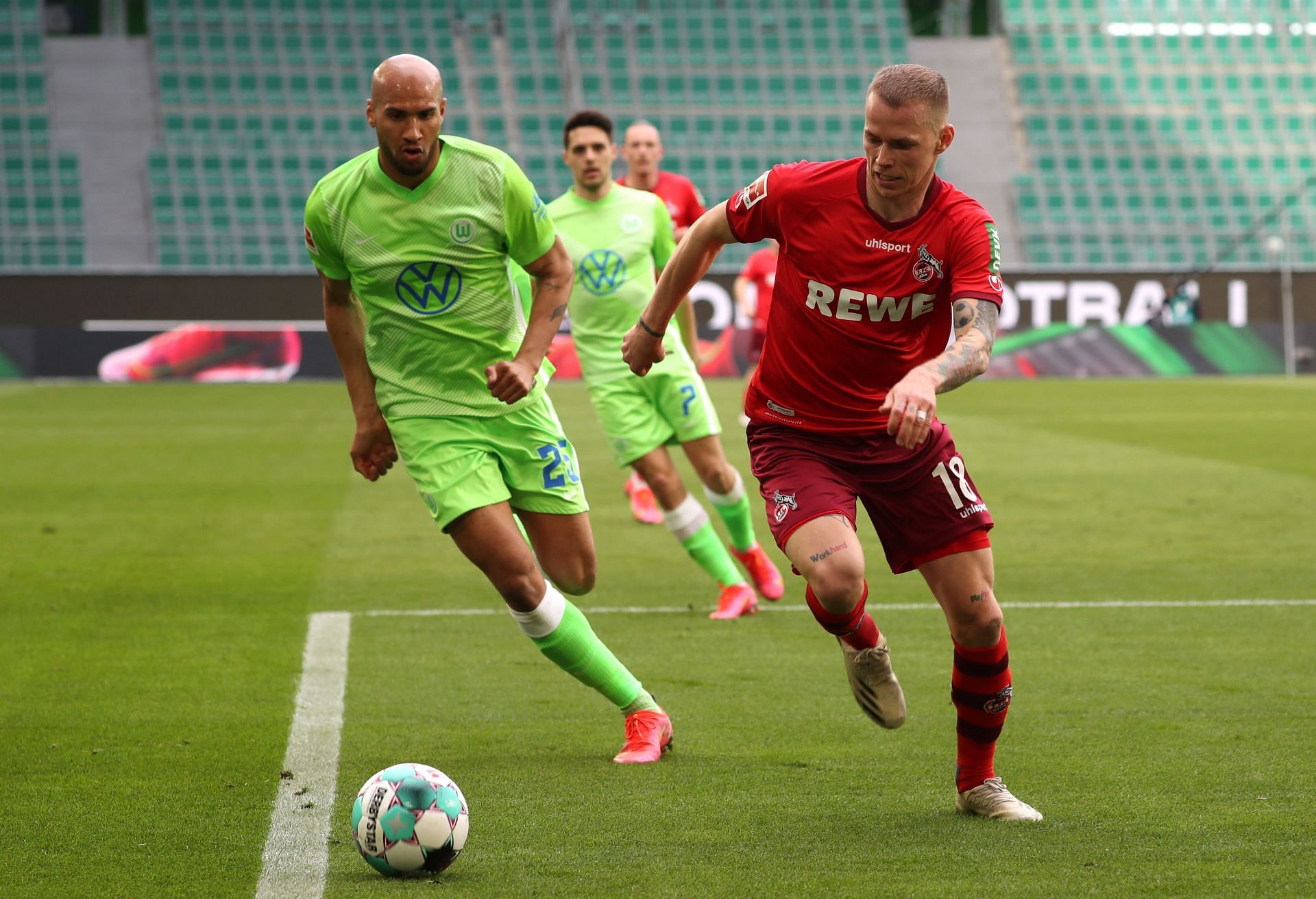 Wolfsburg host Koln on Tuesday