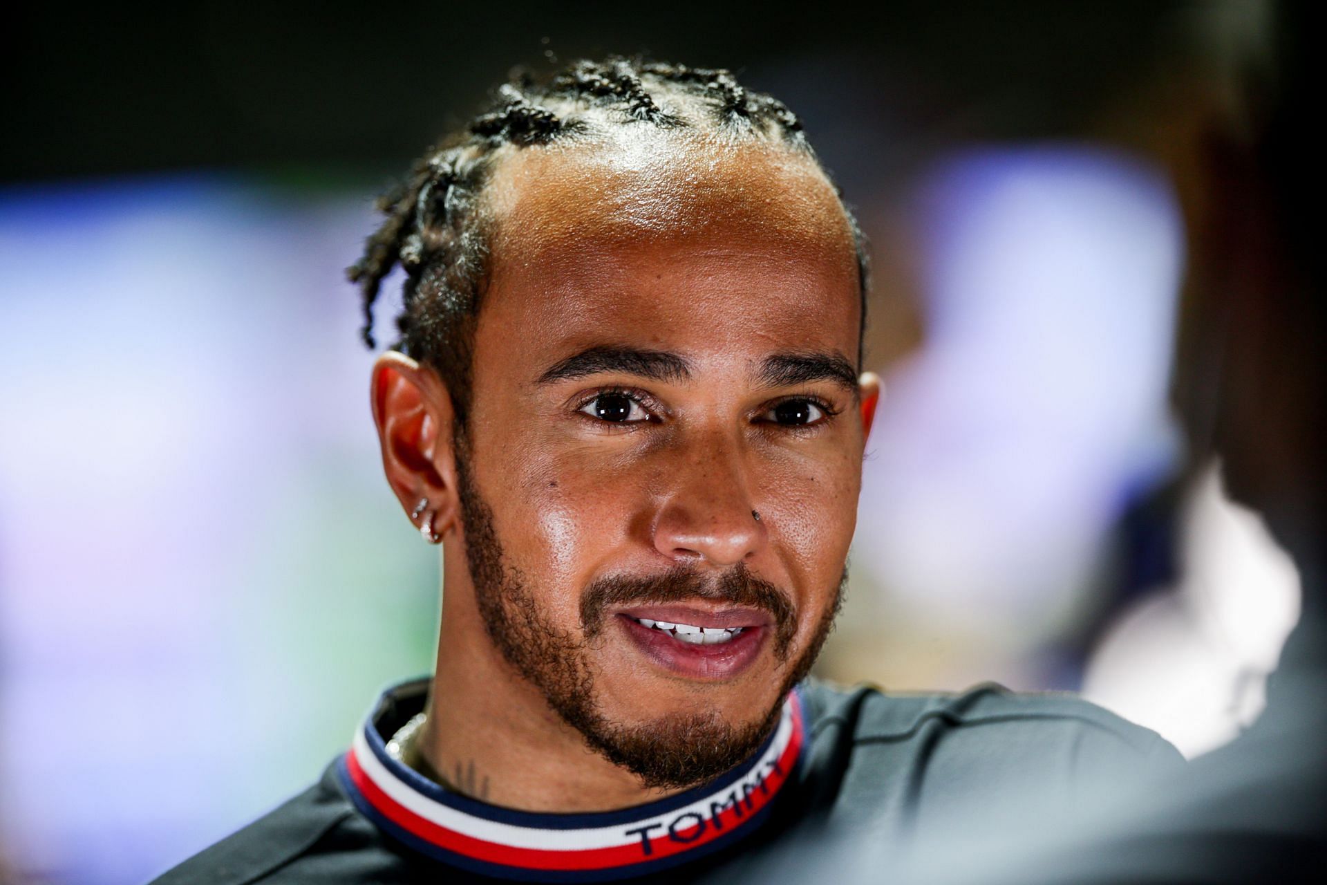 Lewis Hamilton previews ahead of the 2021 Saudi Arabia Grand Prix. (Photo by Peter Fox/Getty Images)
